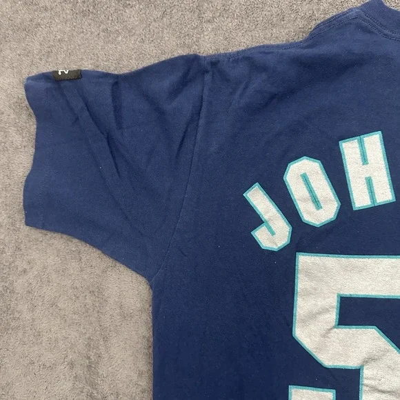 vintage 90 Seattle mariners t-shirt size medium #54 Johnson baseball tee starter - Picture 12 of 12